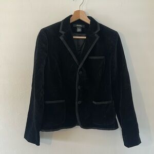 Ralph Lauren Black Velvet Blazer